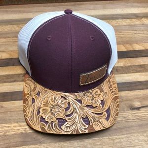 Custom Made Tolled Leather Cap